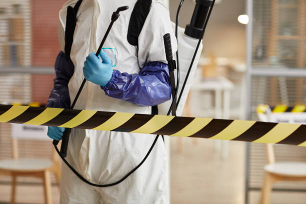 Professional Biohazard Cleanup technician working in Bedford, IA